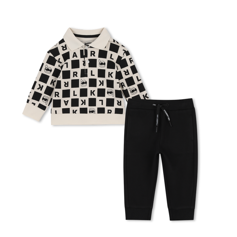 Polo and trouser set KARL LAGERFELD KIDS 
                        BOY