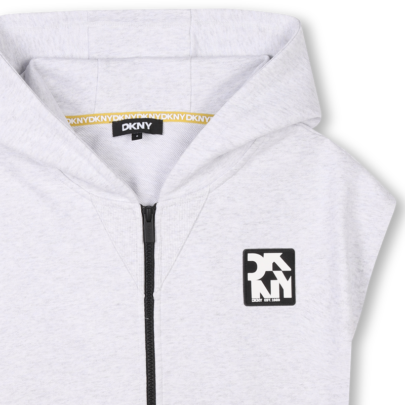 Zip-up sleeveless cardigan DKNY 
                        UNISEX