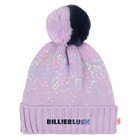 Pompom hat with sequins, LILAC, hi-res