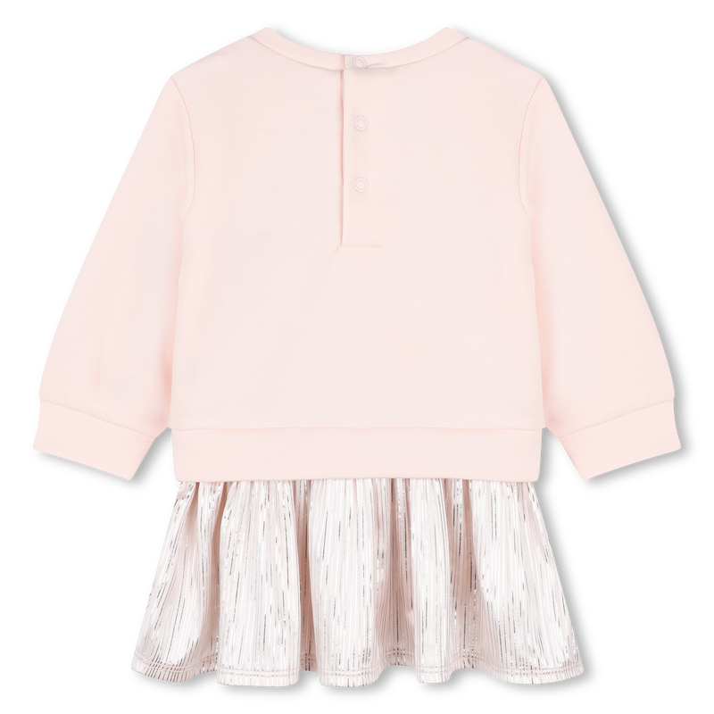 Bi-material dress with sequins MICHAEL KORS 
                        GIRL