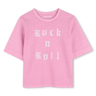Short-sleeved t-shirt, PINK, hi-res