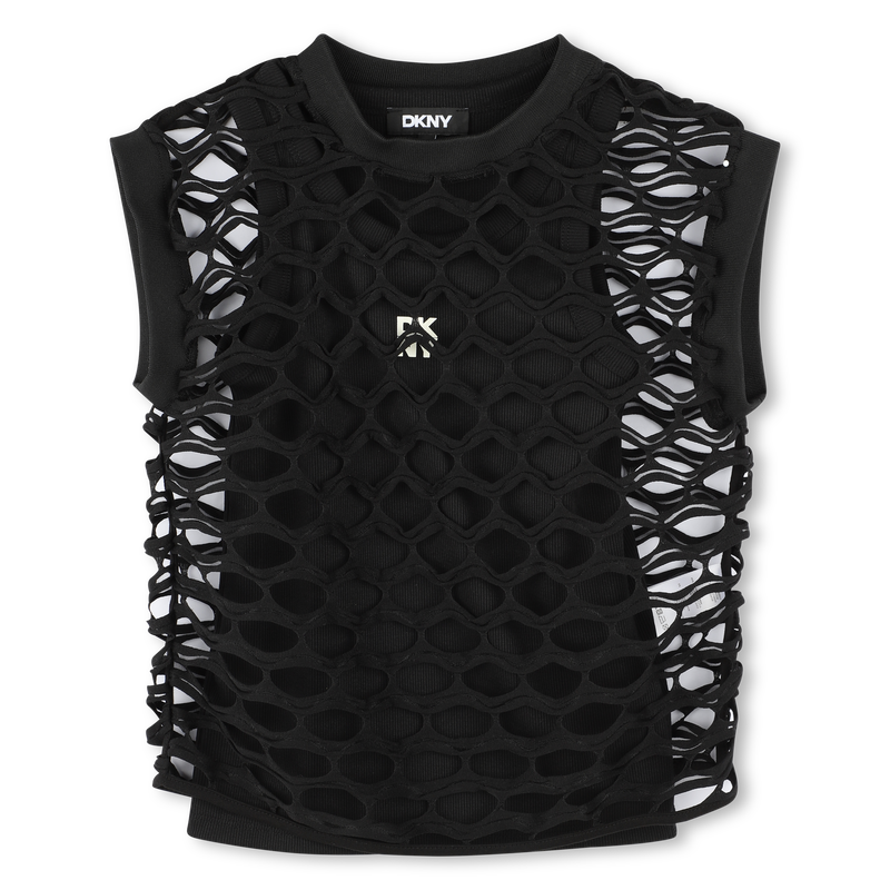 2-in-1 two-tone T-shirt DKNY 
                        GIRL