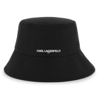 Wide-brimmed cotton bucket hat KARL LAGERFELD KIDS 
                    GIRL