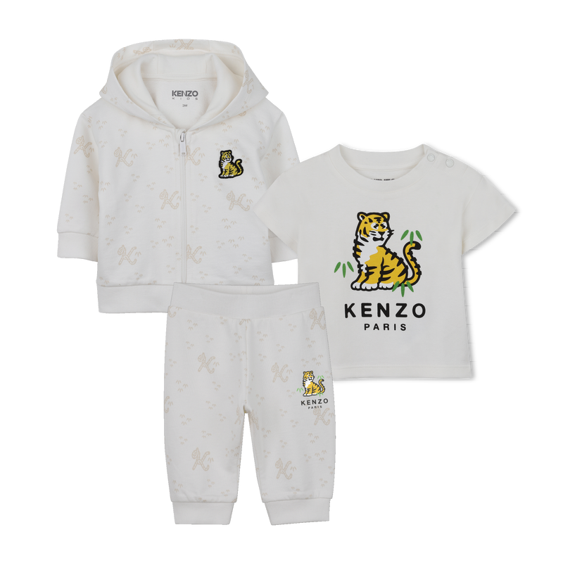 T-SHIRT, CARDIGAN AND TROUSERS SET KENZO KIDS 
                        UNISEX