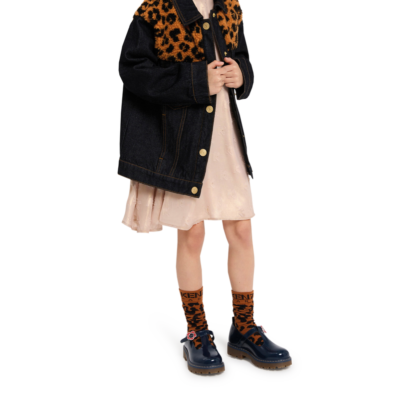 Jacquard lam&eacute; dress KENZO KIDS 
                        GIRL