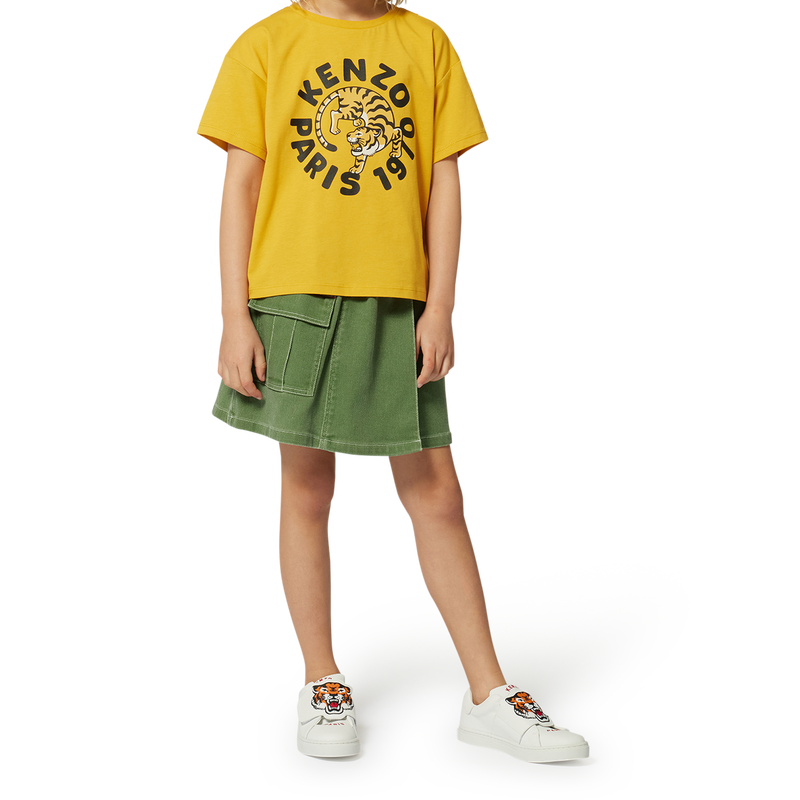 Short-sleeved cotton T-shirt KENZO KIDS 
                        GIRL