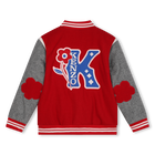 Embroidered woollen jacket KENZO KIDS 
                    GIRL