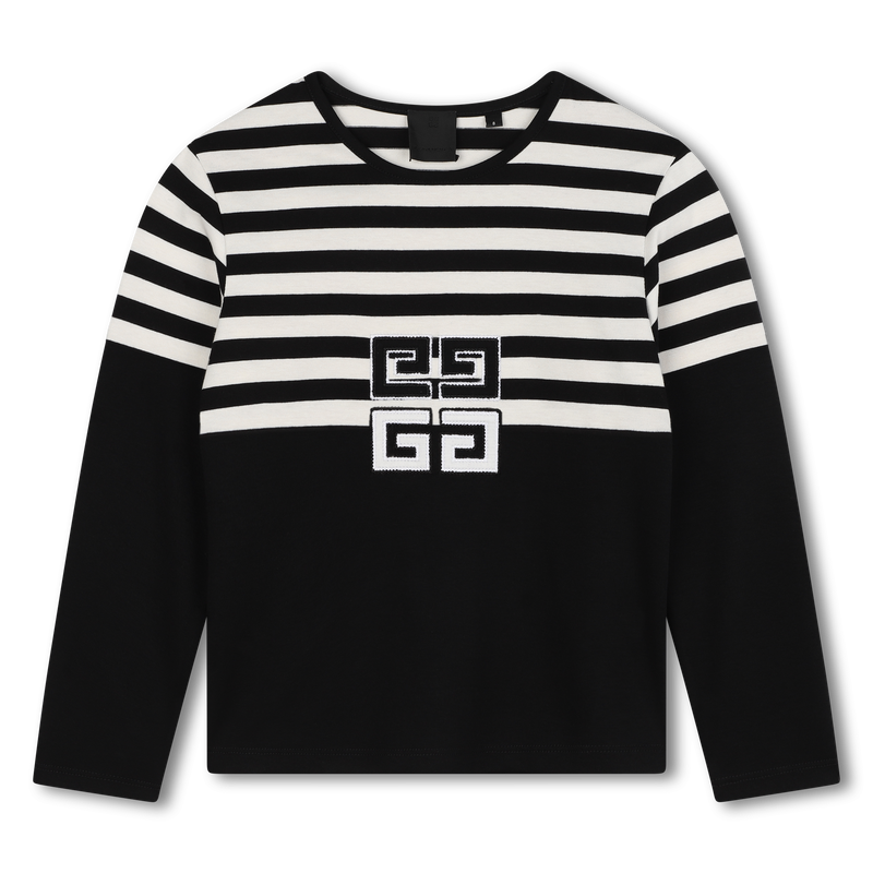 Striped Cotton T-Shirt GIVENCHY 
                        GIRL