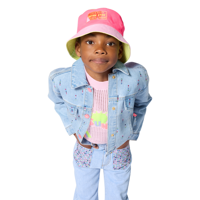 BUCKET HAT WITH BADGE BILLIEBLUSH 
                        GIRL