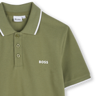 Plain cotton piqu&eacute; polo shirt BOSS 
                    BOY