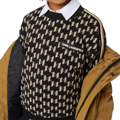 Printed sweatshirt KARL LAGERFELD KIDS BOY