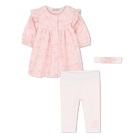 Dress + leggings + headband set KENZO KIDS 
                    GIRL