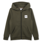 Jogging cardigan, OLIVE NIGHT, hi-res