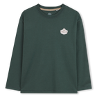Long-sleeved T-shirt, DARK GREEN, hi-res