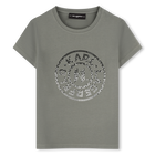 T-shirt with illustrations KARL LAGERFELD KIDS 
                    GIRL