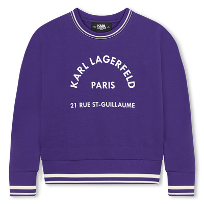 Sweatshirt with print KARL LAGERFELD KIDS GIRL