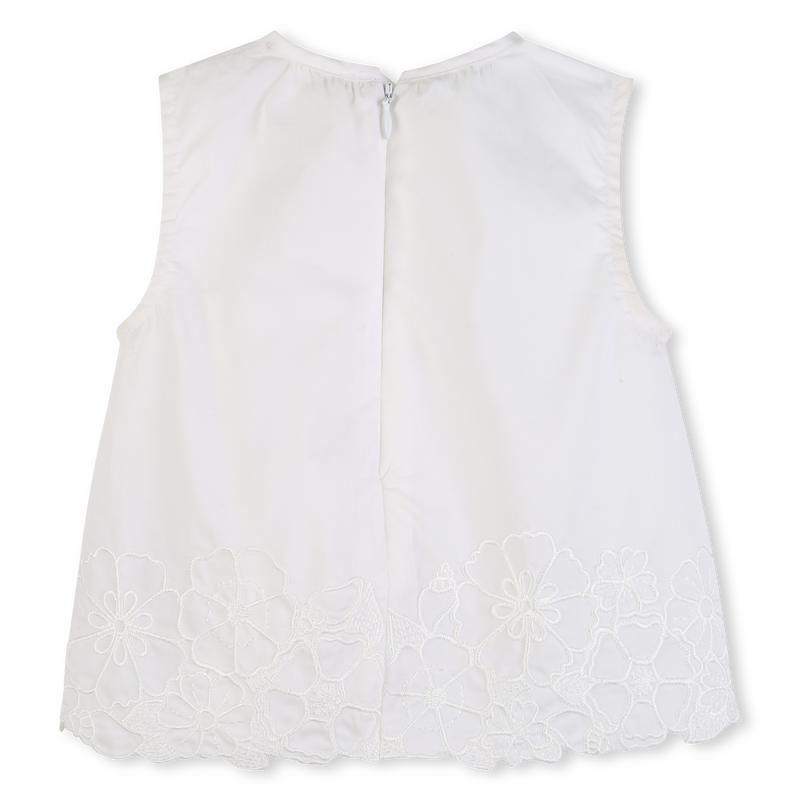 SLEEVELESS VEST TOP WITH FLORAL EMBROIDERY CHLOE 
                        GIRL