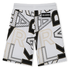 Printed cotton Bermuda shorts KARL LAGERFELD KIDS 
                    BOY