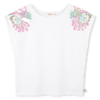 T-shirt with shoulder sequins BILLIEBLUSH 
                    GIRL