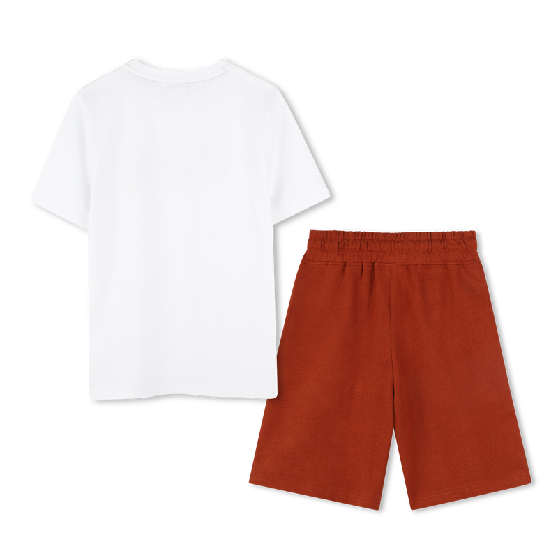 Cotton T-shirt and shorts BOSS 
                        BOY