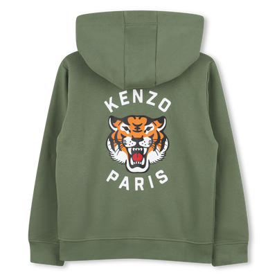Fleece tracksuit cardigan KENZO KIDS BOY