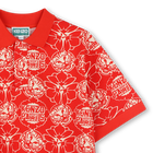 Printed cotton piqu&eacute; polo KENZO KIDS 
                    BOY