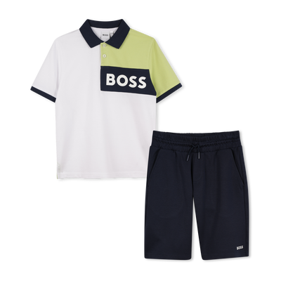 Cotton polo shirt and shorts BOSS BOY