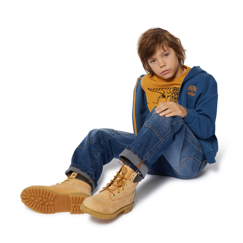 Hooded Fleece Cardigan TIMBERLAND 
                        BOY
