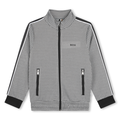 Printed zip-up cardigan BOSS BOY