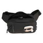 Fanny pack in rubber-effect coated textile KARL LAGERFELD KIDS 
                    BOY