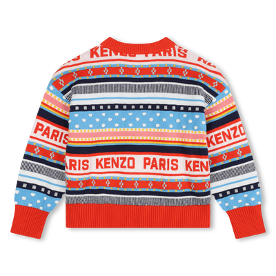 Jacquard knit jumper KENZO KIDS GIRL