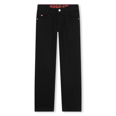 Cotton-rich straight-leg jeans HUGO BOY