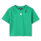 Short-sleeved cut-out T-shirt DKNY 
                    GIRL