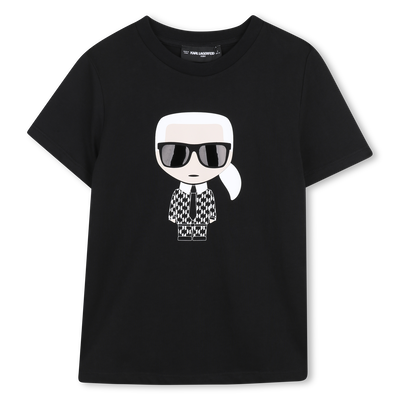 METALLIC PRINT T-SHIRT KARL LAGERFELD KIDS BOY