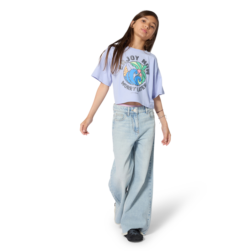 WIDE-FIT JEANS BILLIEBLUSH 
                        GIRL