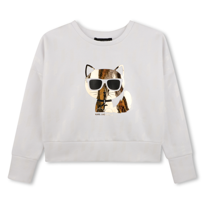 Long sleeve sweatshirt KARL LAGERFELD KIDS 
                        GIRL