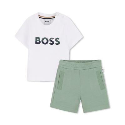 T-SHIRT AND BERMUDA SHORTS SET BOSS BOY