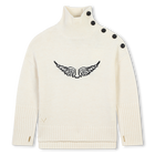 Polo-neck jumper, CHINE ECRU, hi-res