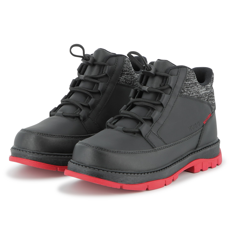 Ankle boots with laces HUGO 
                        BOY