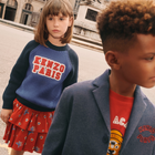 Print skirt with ruffles KENZO KIDS 
                    GIRL