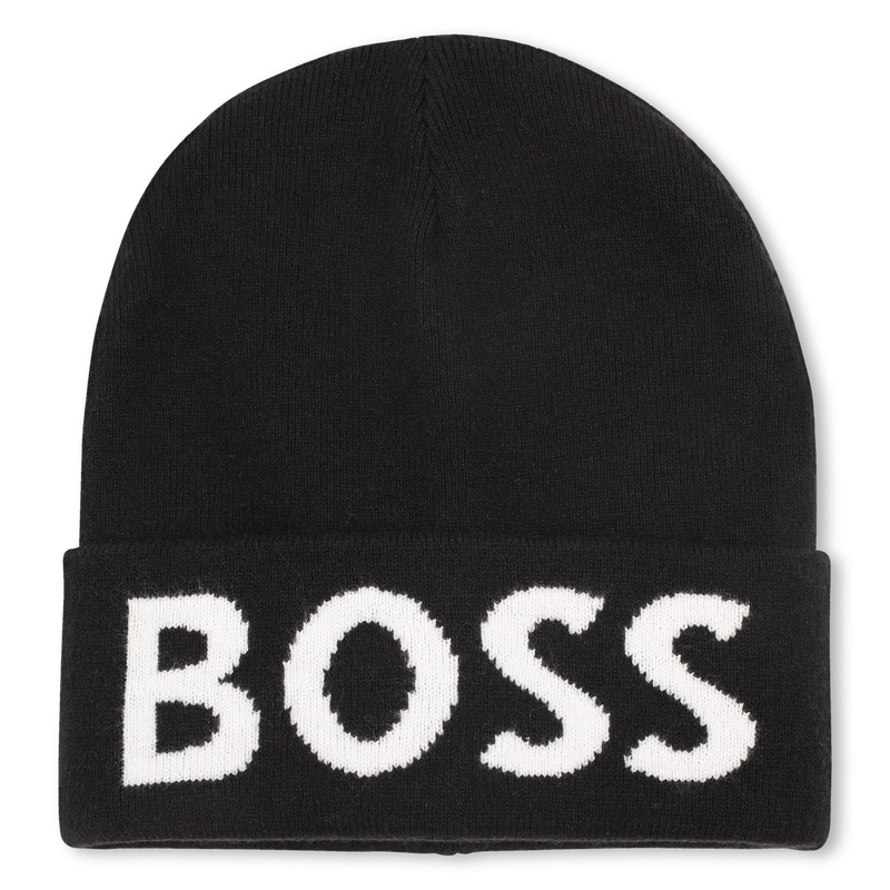 Knitted beanie with lapels BOSS 
                        BOY
