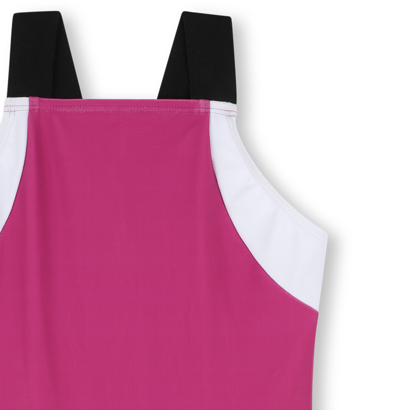 Tricolour one-piece swimsuit DKNY 
                        GIRL