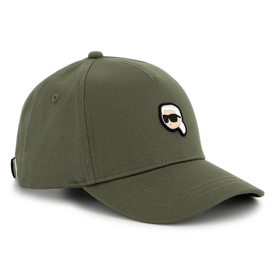 Adjustable cotton cap KARL LAGERFELD KIDS BOY