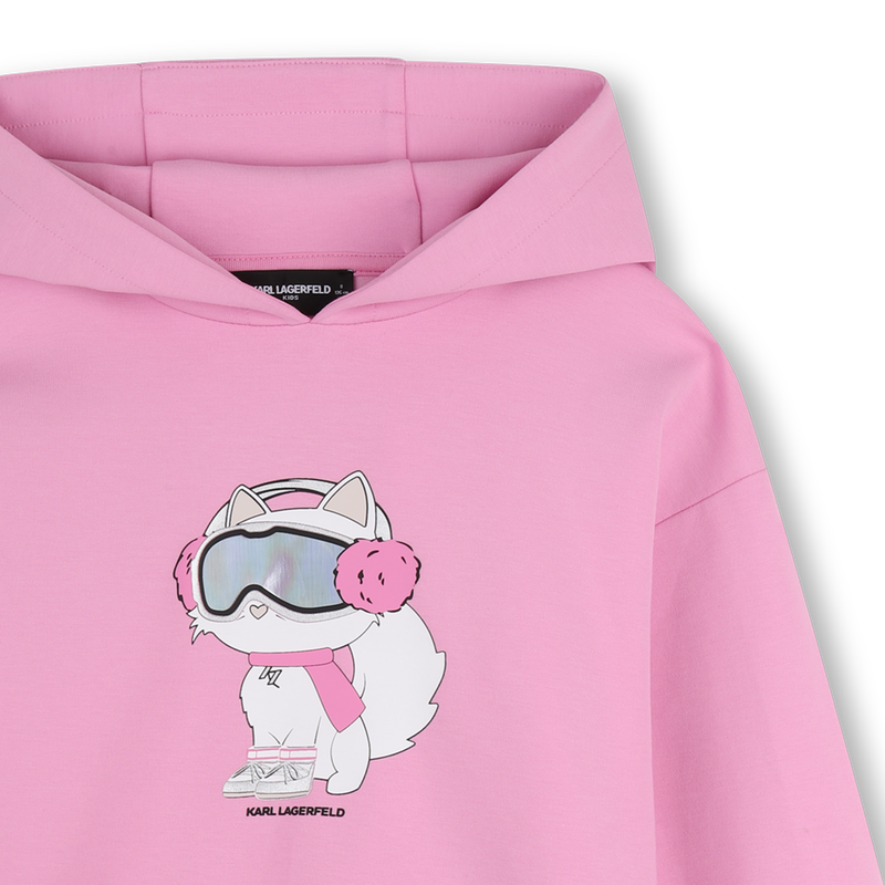 Hooded dress KARL LAGERFELD KIDS 
                        GIRL