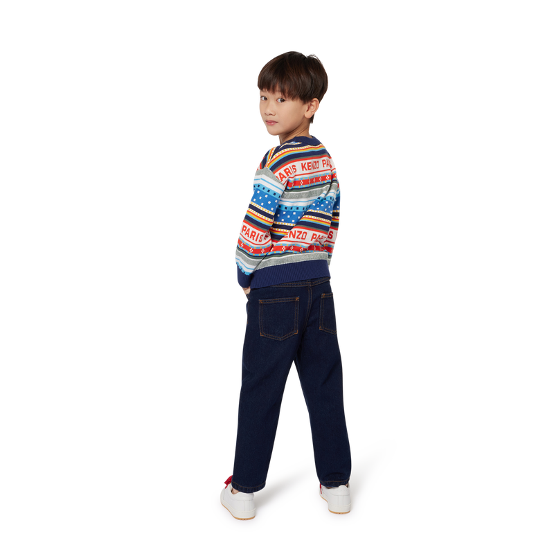 Jacquard Knitted Sweater KENZO KIDS 
                        BOY