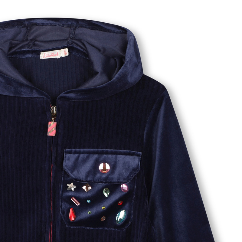 Fleece hooded cardigan BILLIEBLUSH 
                        GIRL