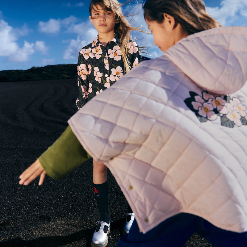 Long puff sleeve dress KENZO KIDS 
                        GIRL