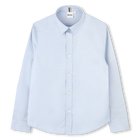 Plain cotton shirt, PALE BLUE, hi-res