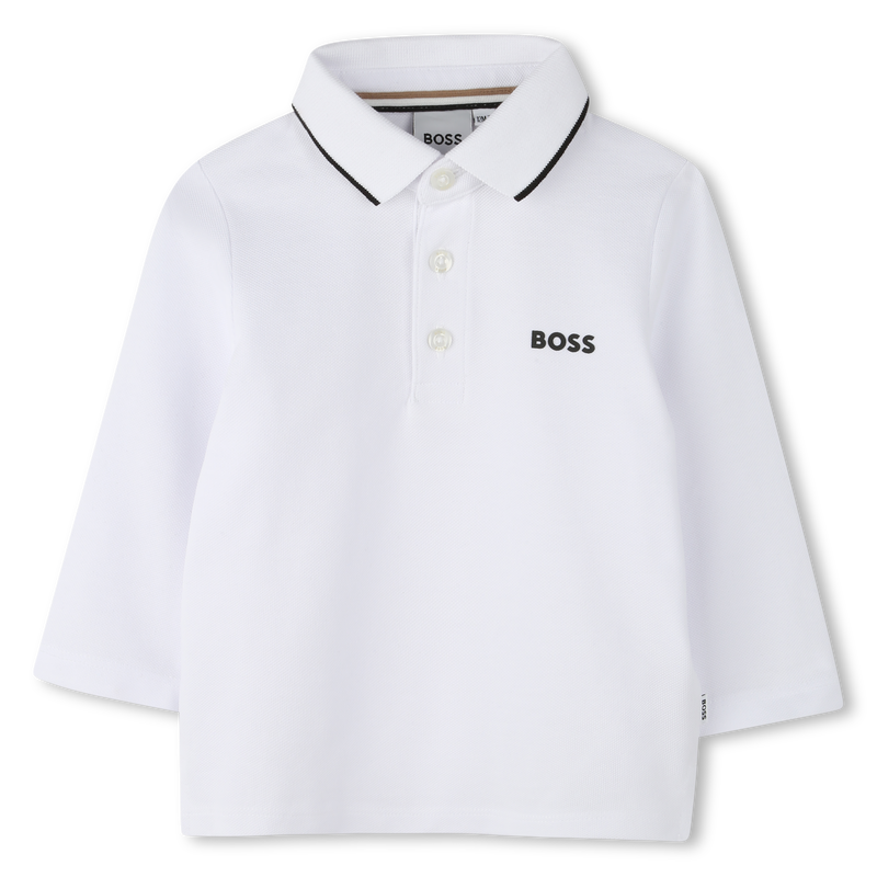 Cotton Piqu&eacute; Polo BOSS 
                        BOY