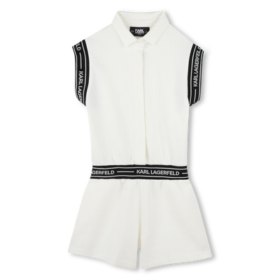 Short-sleeved playsuit KARL LAGERFELD KIDS GIRL